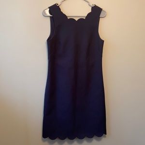 J Crew Factory Scalloped Dress